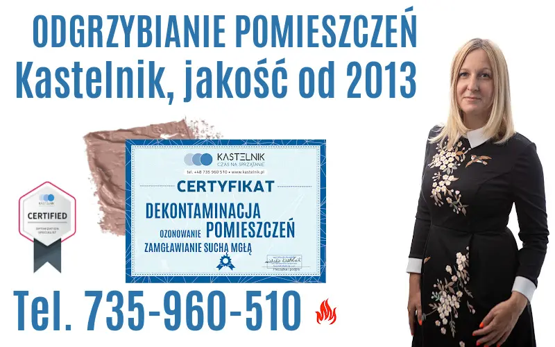 Certyfikowane odgrzybianie pomieszczeń w całej Polsce. Certyfikowane odgrzybianie pomieszczeń.